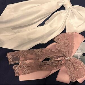 Chic White and Pink Hair Styling Set